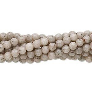 Natural Grey Feldspar Gemstone Beads Round 4mm Bulk Lot 100 pcs